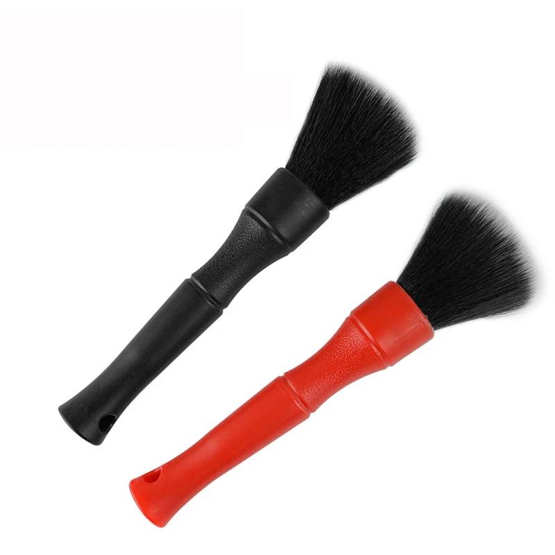 Auto Detailbürste mit weichen Borsten Auto Innenraum Detailbürste Synthetisches Wildschweinhaar Autositze Armaturenbrett Lederreinigung