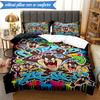 3PCS Tazma-nian Artwork Bedding Set,Including 1pc Duvet Cover And 2pcs Pillowcases Perfect for Bedroom, Dormitory, Fan Christmas gift