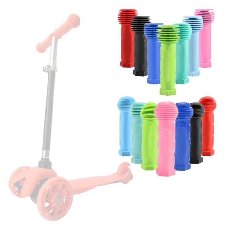 1 Pair Nonslip Rubber Handle Cover with Comfortable Hand Grip, Soft Handle Bar Grip For Children Scooter Handlebar