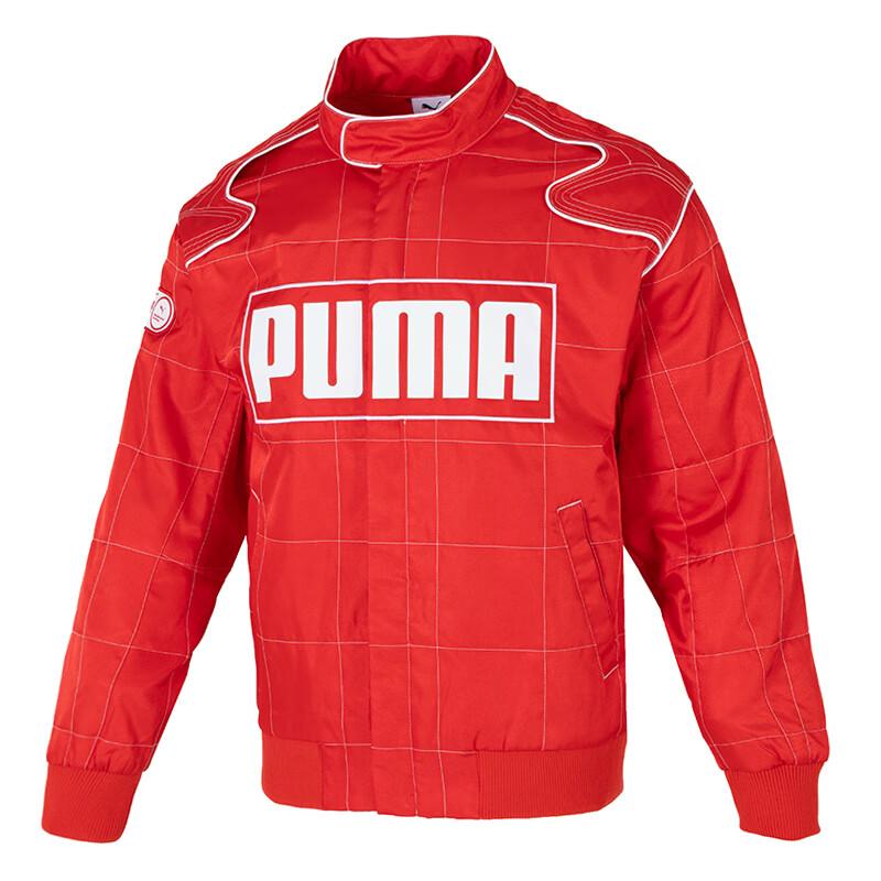PUMA Unisex BEYOND THE SPEED Woven Racing Jacket Red 631974-11 L