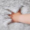 Furry Round Floor Mat Plush Soft Bedroom Rug Solid Color Machine Washable Fluffy Area Rug for Kids Rooms Nursery Living Room