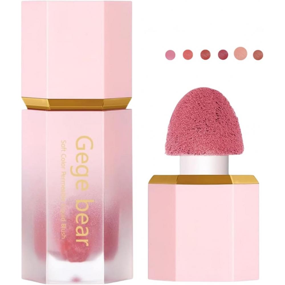 Unyoke Brush Mousse Fluffy Transparent Powder Liquid Cheek Smile Moisturizing