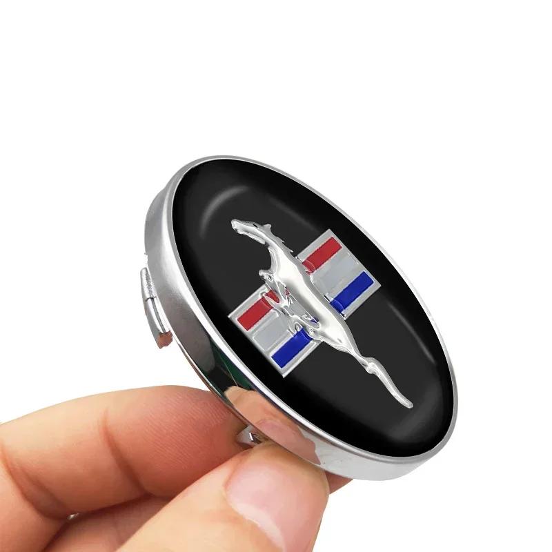 Car Sticker Ford 2025 Hot 4Pcs Car Wheel Center Hub Center Cap Rim Hub Dustproof Cover Emblem For Ford Mustang FIESTA Focus Shel
