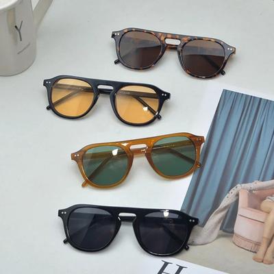Quadratische Sonnenbrille Damen Herren Klassisch Vintage Mode Persönlichkeit Brille Stilvoll Lässig Minimalistisch