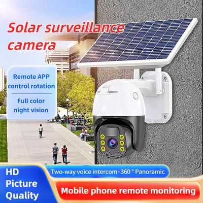 Outdoor Full-color Mobile Remote Monitor Household Wireless 360 ° Panoramic Security Camera Solar Surveillance Camera