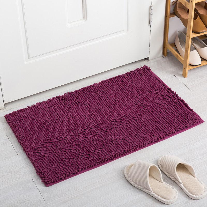 Chenille Floor Mat Bathroom Entrance Mat Bathroom Water Absorption Non-Slip Floor Mat Bedroom Carpet Kitchen Door Mat