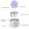 Wax Melter, Black / White Hair Removal Wax Heater, Portable Wax Melting Machine