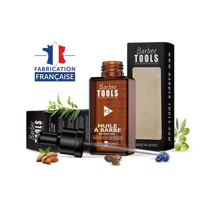 Huile Barbe | N°3 | Aux Huiles 100% Naturelles 30 mlFavorise La Pousse De La Barbe