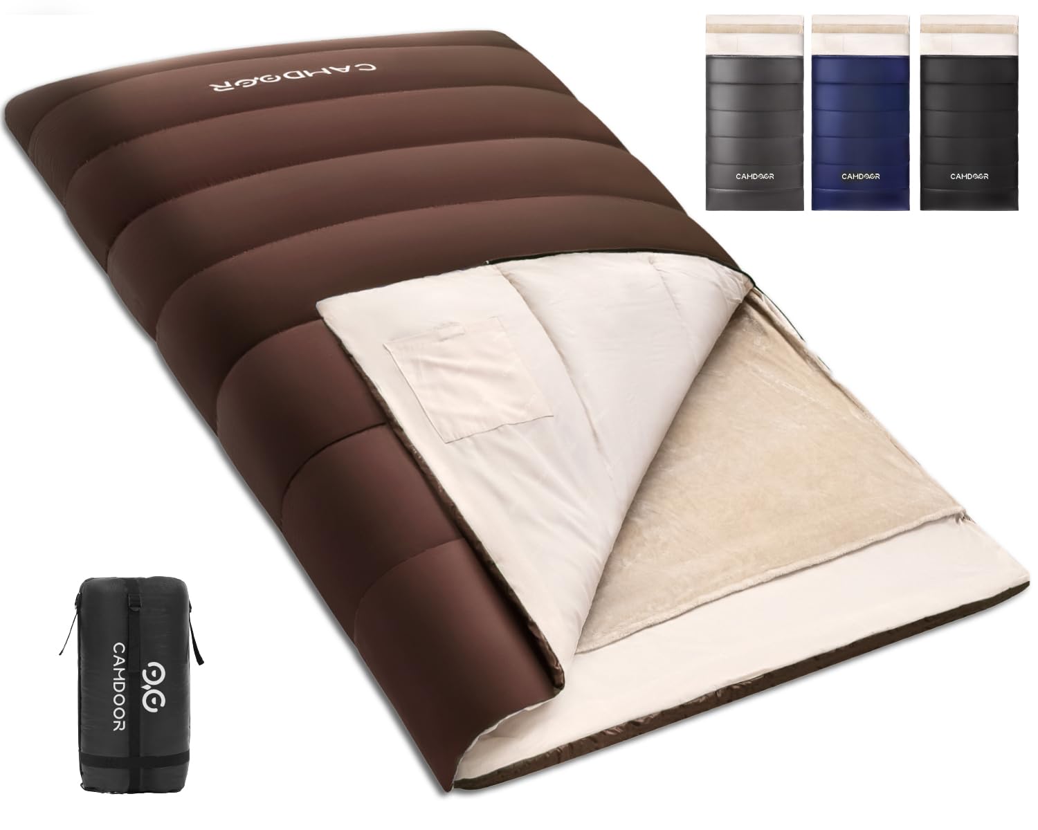 

CAMDOOR Winter Sleeping Bag Blanket 320T Waterproof Multifunctional Sleeping Comfortable Temperature Range Storage Perfect for Car Disaster Outdoor