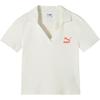 (WMNS) Logo Polo Shirt 'Beige Red' Women's 626863-65