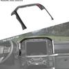 Carbon Fiber Center Console Navigation Cover Trim Frame Bezels For Ford F150 21+