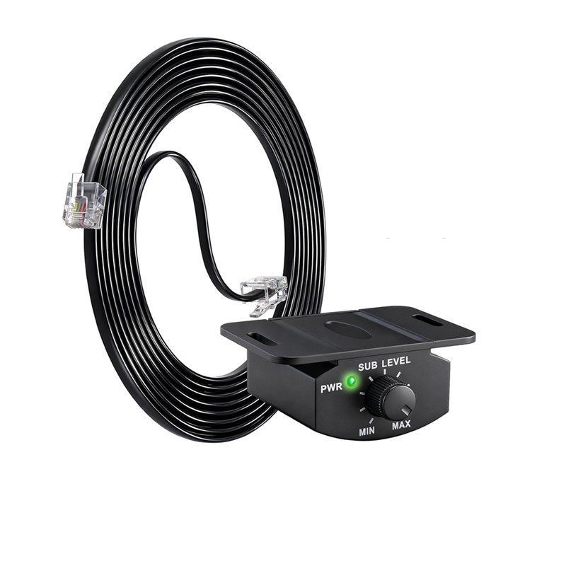 Bass Volume Control Knob,4 Pin With 11.48Ft/3.5M Extension Cable- Universal Fit For Most Car Amplifier Systems Bassvolume