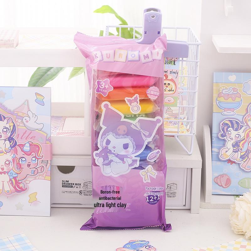 Kuromi Children s DIY Decompression Clay Kit - Sanrio Play-Doh Set for Creative Play and Stress Relief