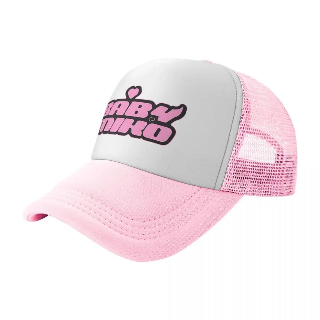 Baby Miko Young Miko Trucker Hat Unisex HipHop Mesh Baseball Caps Adjustable Sports Cap