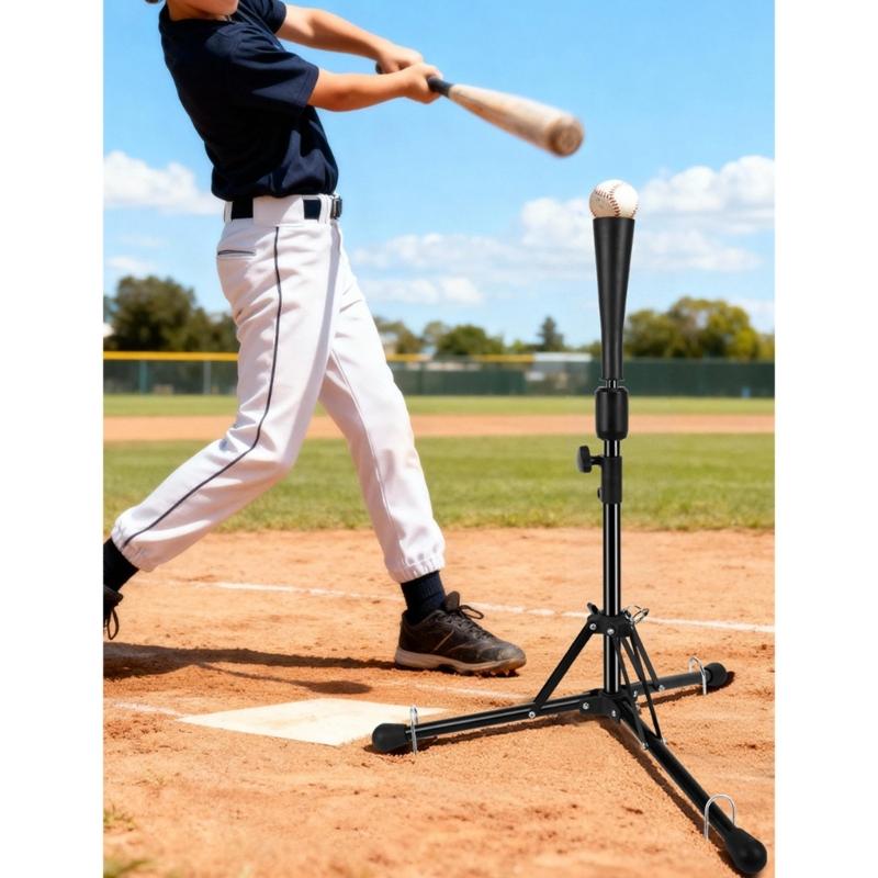 Baseball Schlag-Tees Dreibeine Verstellbare Dreibeinstative Ständer-Tees für Schlagtraining Übung Tragbare Faltbare für Erwachsene