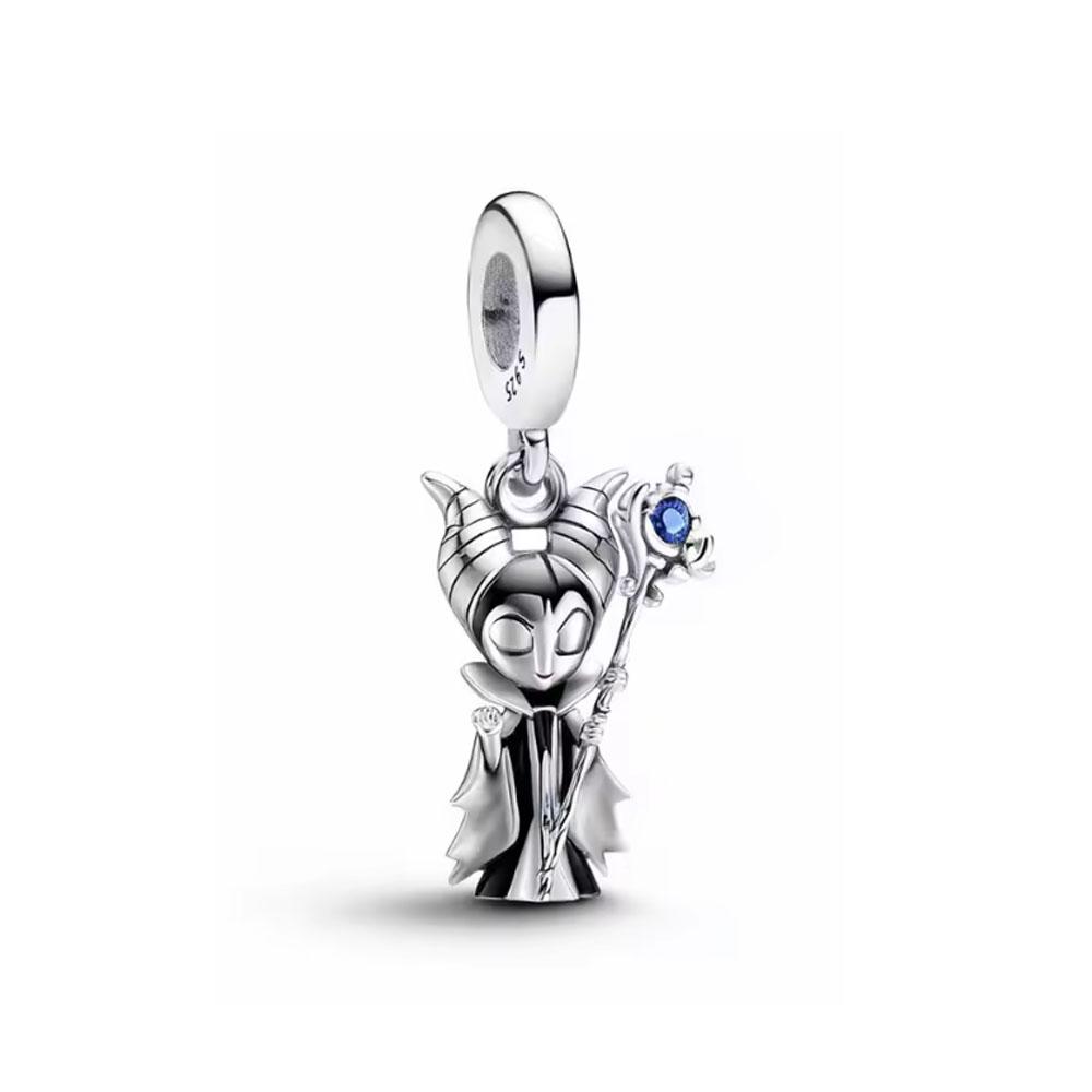 Fashionable 925 Silver Cartoon Beads Compatible with European Bracelet Koala Rabbit Mouse Princess Anime Beads DIY Jewelry Gift