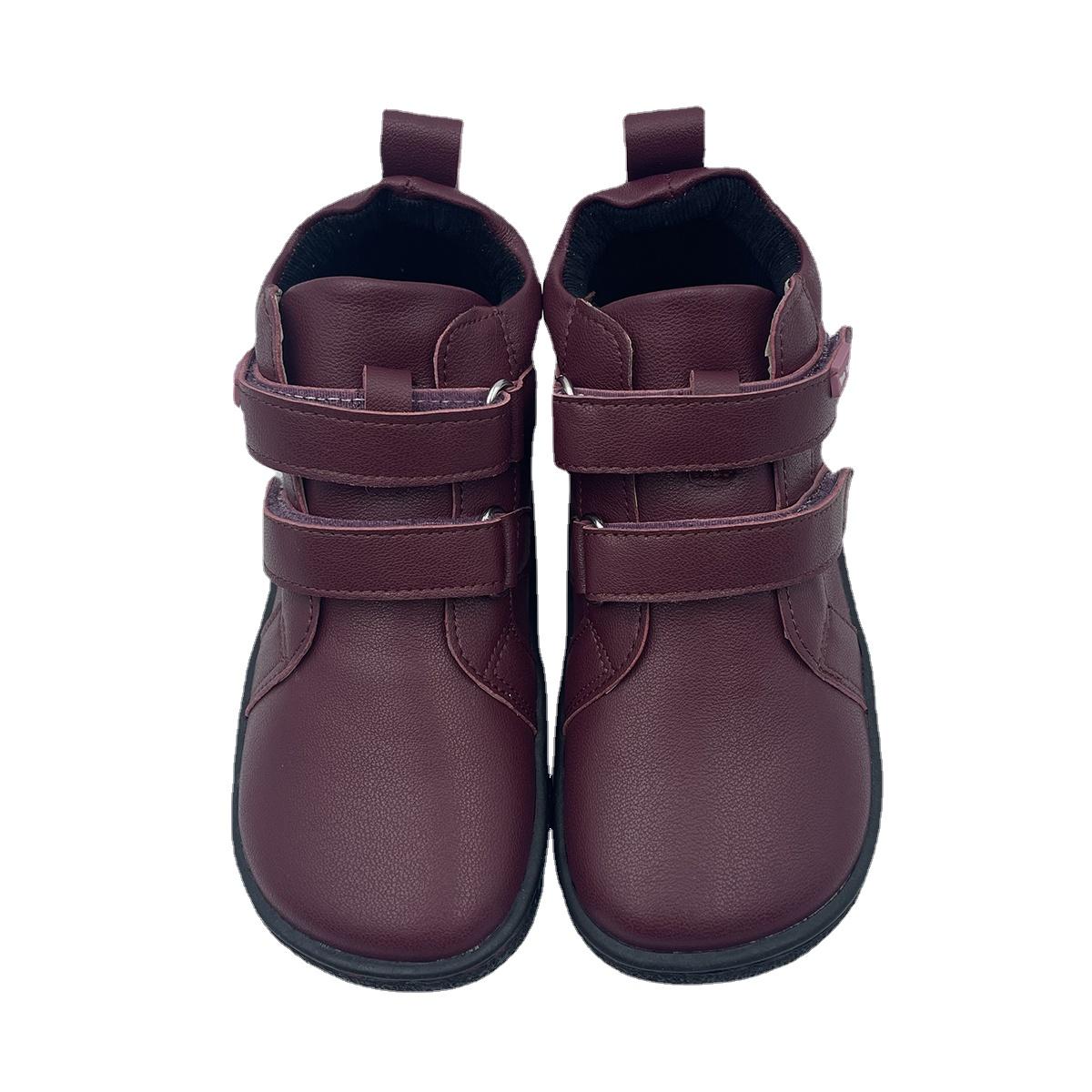 TipsieToes Top Blote Voeten Echt Leer Baby Peuter Meisje Jongen Kinderen Schoenen Voor Mode Lente Herfst Winter Enkellaarsjes 39 black