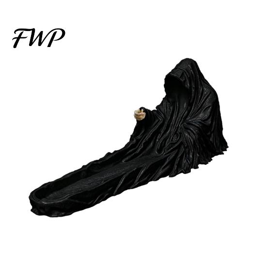 Raumduft-Diffusor Sensenmann Räucherstäbchenhalter 3D-gedruckt Gotischer Stab Meditationsbrenner Halloween Aromatherapie für Yoga-Dekor Friedliche Atmosphäre