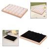 Jewelry Display Tray Holder Organizer Earrings 24 Individual Compartment Multipurpose Gifts Sturdy