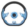 12.5 Inch Golf Cart Steering Wheel Universal 6 Holes Steering Wheel Replacement for E‑Z‑GO TXT & RXV Blue