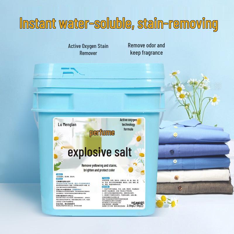 Spot Detergent: Perfume Boost, Stain & Yellow Remover, Color Renew, Bleach-Free, Fabric & Hand Protection, 5lb Bucket