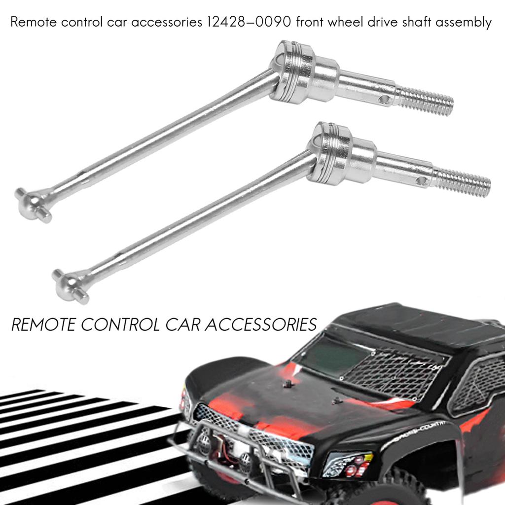 AA58 2Pcs Metal Front Drive Shaft CVD 0090 for WLtoys 12428 12423 1/12 RC Car Crawler Short Course Truck Upgrade Parts