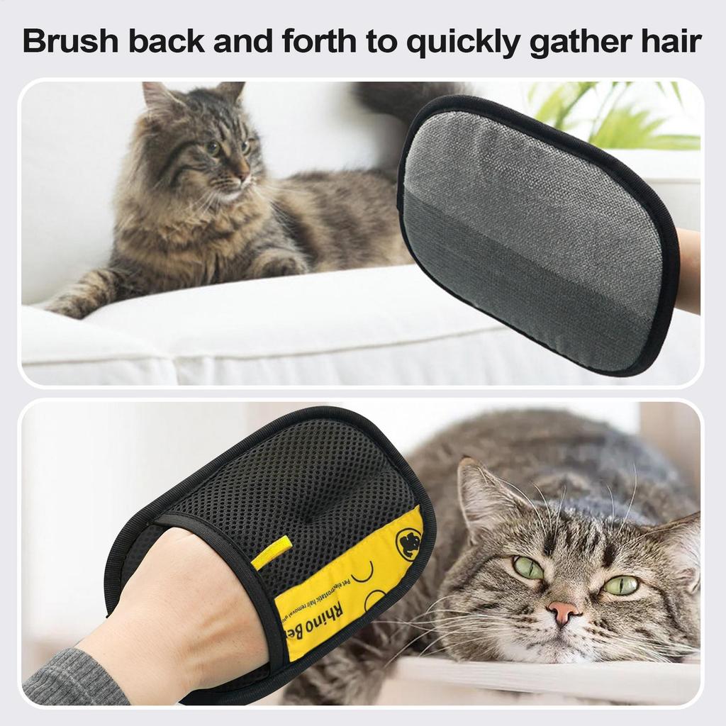 2pcs Pet Hair Removal Gloves Static Electricity Cat Hair Removal Sticky Hair Cleaner Pets Hair Removal Gloves Cleaning Product