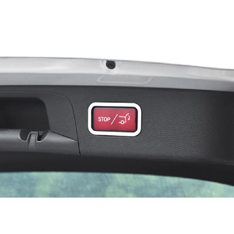 For 2016-21 Mercedes-Benz GLC Steel Silver Tailgate Rear Door Handle Frame Trim