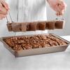 1pc Brownie Cake Pan With Dividers Stainless Steel Loaf Pan Non-Stick Square Lattice Muffin Baking Pan Blondie Bakeware