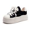 Damen Herbst 2025 Neue Europäisch-Amerikanische Colorblock Plateau Freizeitschuhe - Leichte Mode Low-Top Sneaker für den täglichen Gebrauch