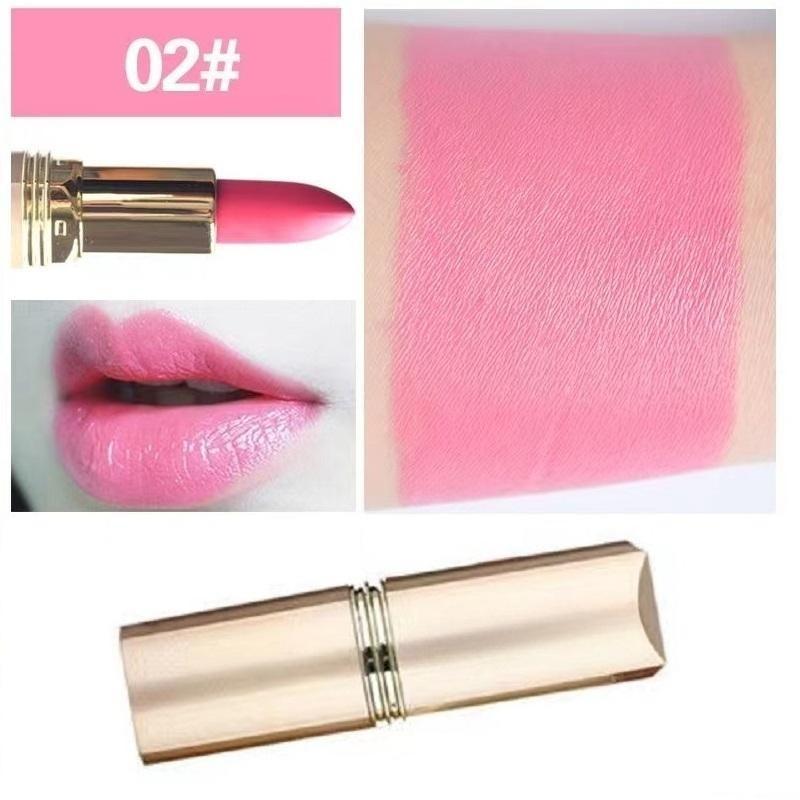 

Губная помада Водостойкая долговечная красная помада Устойчивая розовая помада для губ Бархатная губная помада Косметика для девочек и женщин Макияж 2#