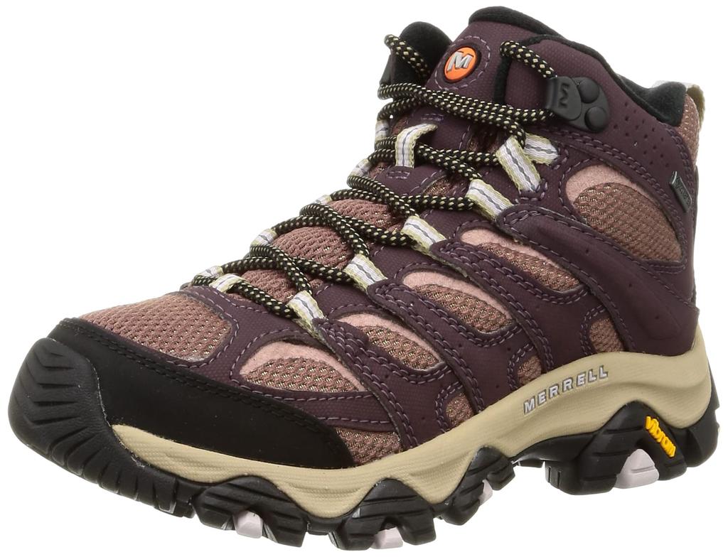 Merrell Moab 3 Synthetic Mid Hiking Size 2E Gore-Tex Shoes, Women's, Burgundy/Burlwood, 24.5 cm,