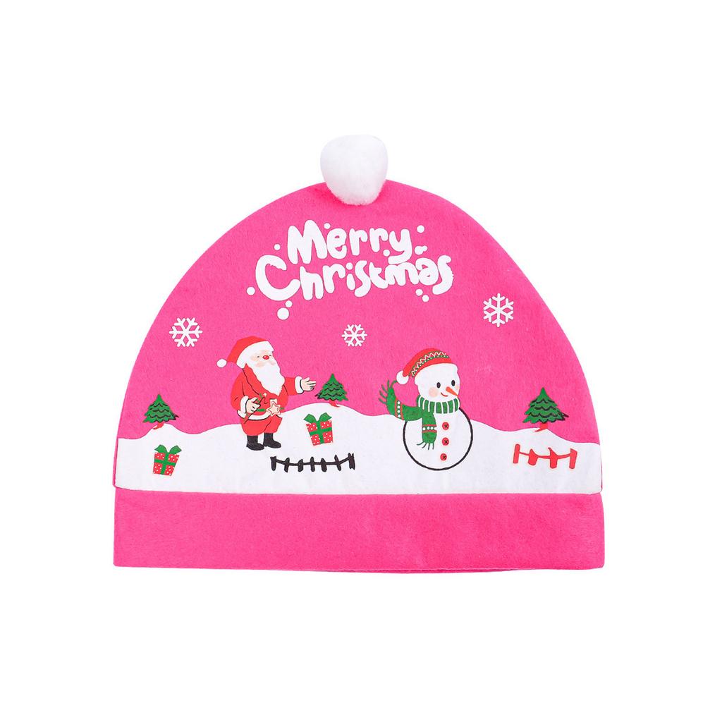 Claus Hat For Car Seat Christmas Car Decor Interior Accessories Head Rest Cover Protector Universal For Most Car Headrests Dustroof Cover