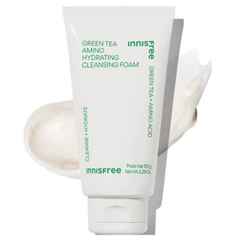 Innisfree Green Tea Amino Moisture Cleansing Foam, 150g, 1 pcs