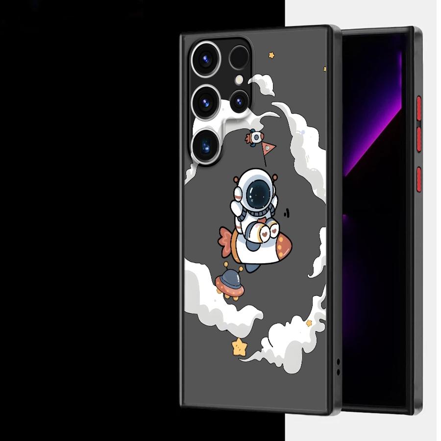 Funda Back Phone Cover Case for Samsung Galaxy S26 S23 FE S21 Note 20 Ultra 10+ S25 Ultra S24 Plus S20 FE S22 Cute Cartoon
