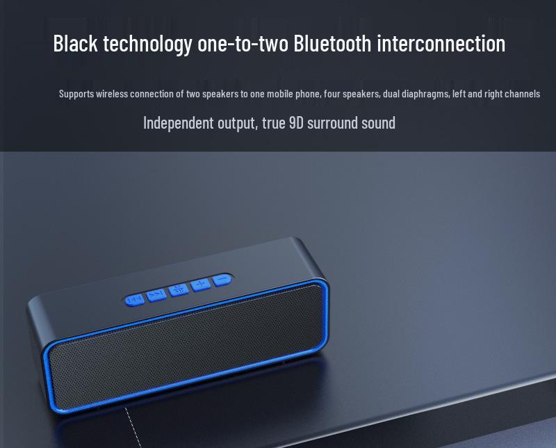 PRO Mini Bluetooth Speaker: Portable, Long-Lasting Battery for Music, Streaming, Outdoor Use, and Online Class Loudspeaker
