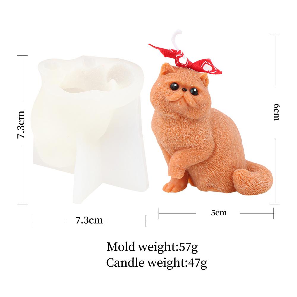 Animals Pet Teddy Puppy Silicone Candle Mold Dog Cat Bulldog Soap Ornament Handmade Scented Resin Plaster Mould