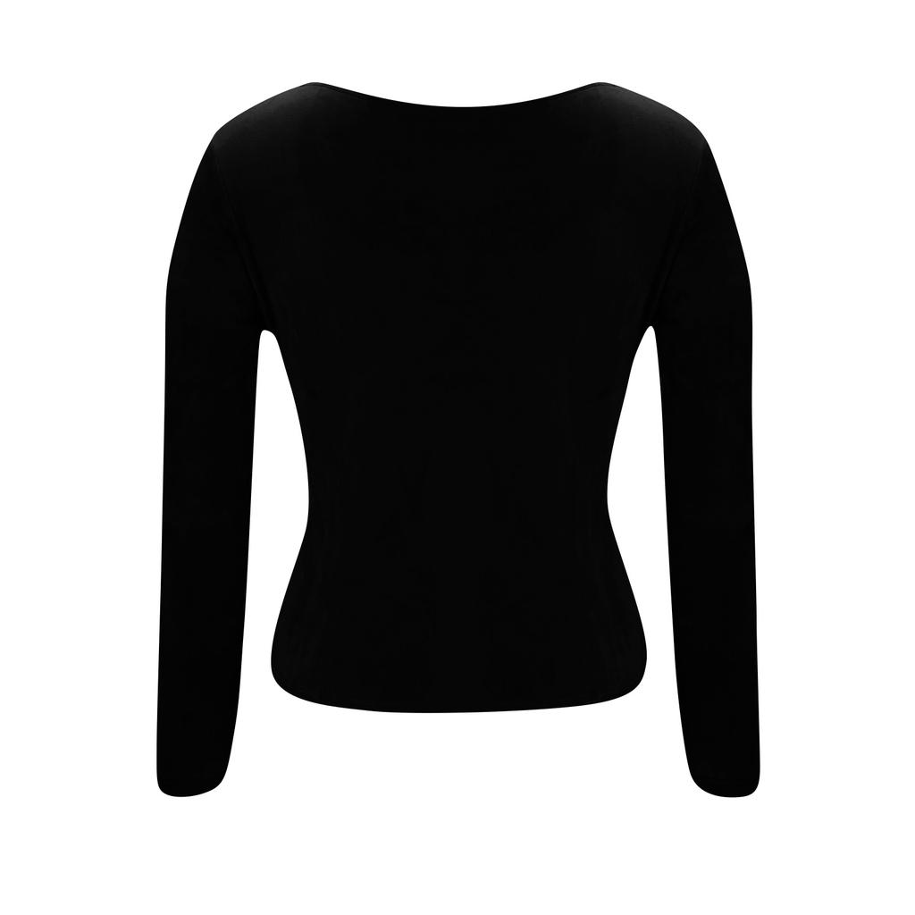 Women's Fashionable Color V,neck Long Sleeved Temperament Slim Fit And Slimming Gold Velvet Top