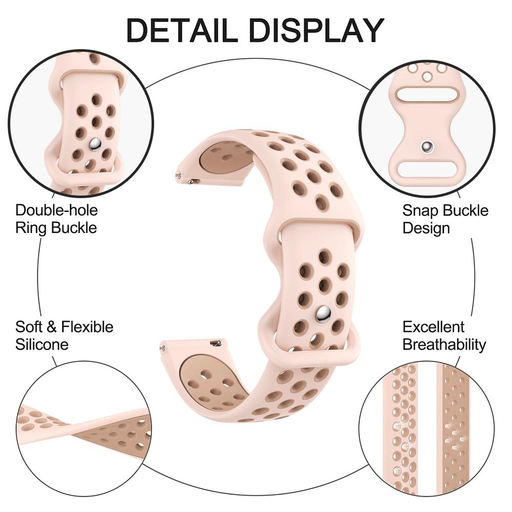 18mm Two-Tone Round Hole Strap for Oppo X2 Mini/Oneplus 3 43mm Universal Strap Accessories for Oneplus Watch 3 43mm Watchband