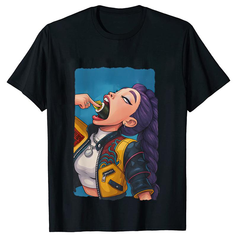 Women's T-shirt Clothing Kpop Demon Hunter Huntrx Graphic Tops Female T Shirt Fashion Korean Casual Harajuku Short Sleeve Tees