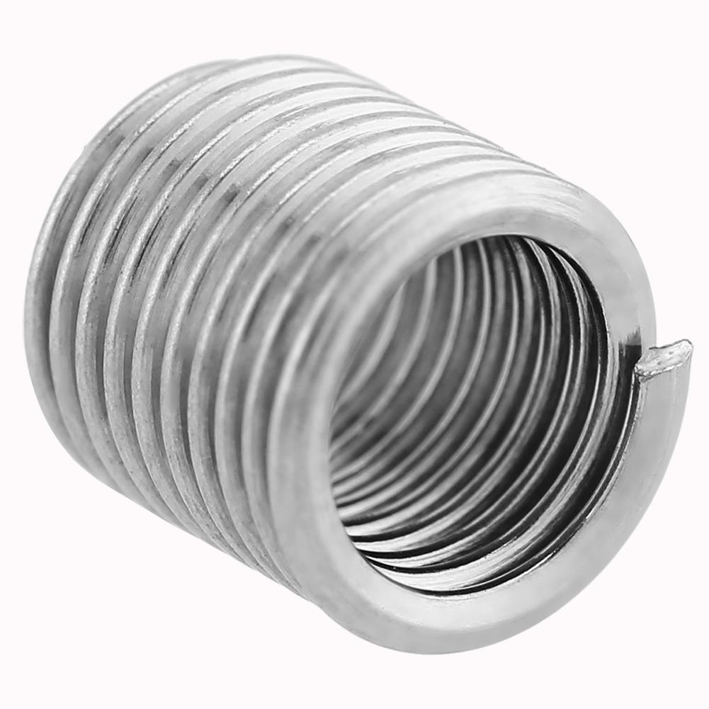 100 Pcs 304 Stainless Steel Wire Screw Sleeve Thread Repair Insert Assortment Kit M5x0.8x2D