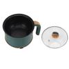 Electric Hot Pot Green 1.8L 600W Cooking Pot with Steam 2 Adjustable Level Anti Stick