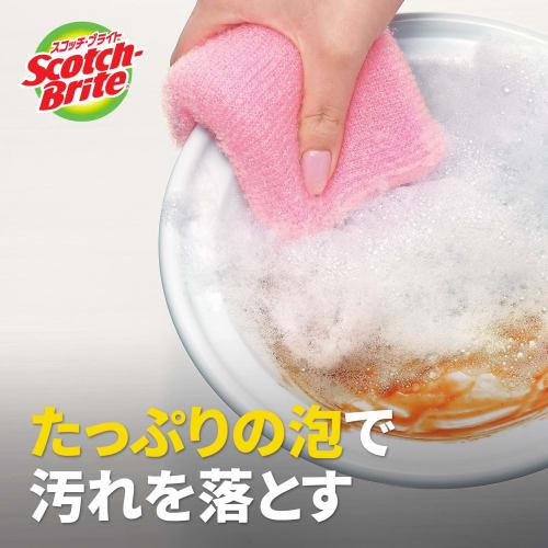 [Exclusive To .co.jp] 3M Sponge Kitchen Non-Scratch Antibacterial Foaming Net Blue 6 Pieces Scotch Brite WNT General Cleaning