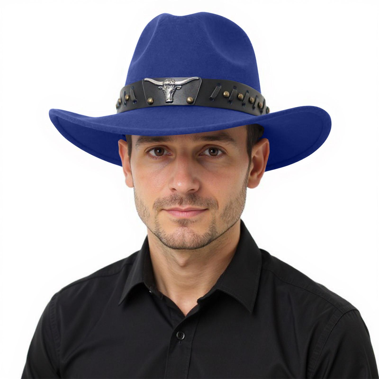 

Аксессуары Голова Быка Ковбойская Шляпа Топ с Загнутыми Полями Шляпа в Этническом Стиле с Загнутыми Полями One Size