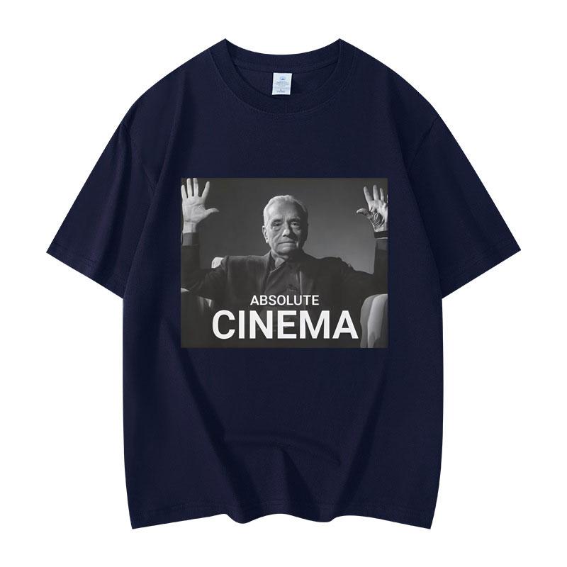 Absolute Cinema Funny Meme T-shirt Men's Women's Clothing Oversized O-Neck T-shirts Summer Casual Fashion T Shirts