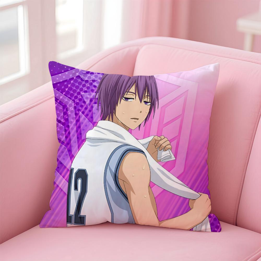 Hot Anime K-Kuroko'S Basketball Cushion Cover Pillowcase Short Plush Invisible Zipper Room Sofa Cushion Cover