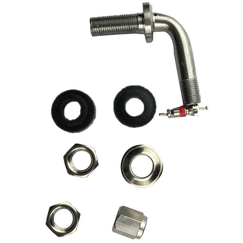 2 pezzi 90/135 gradi angolo auto moto ruota pneumatico valvola vuoto steli pneumatico estensione valvola bullone moto accessori