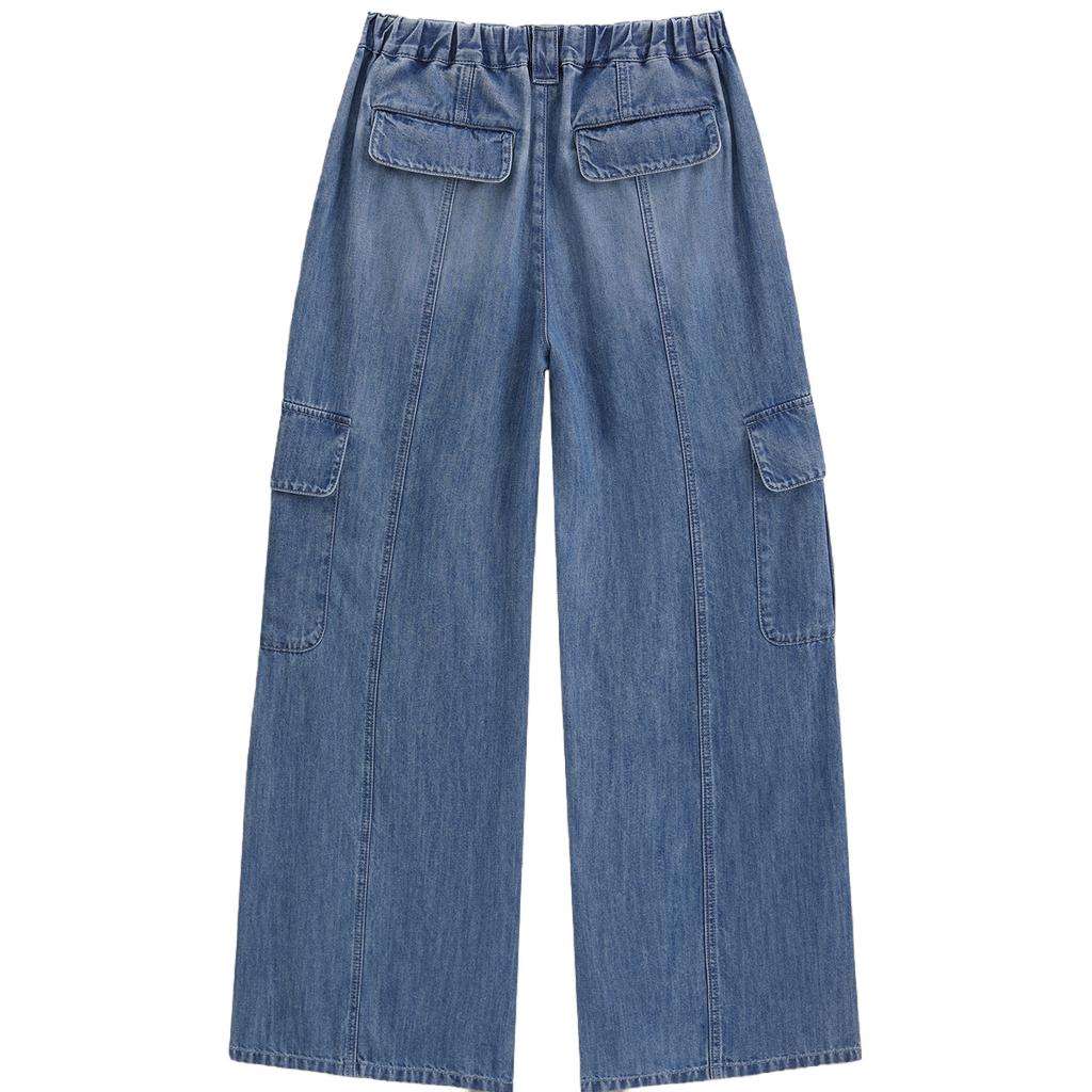 Gap Cotton Lyocell Blend Classic Wide Leg Loose Fit Workwear Jeans Women Jeans 892753