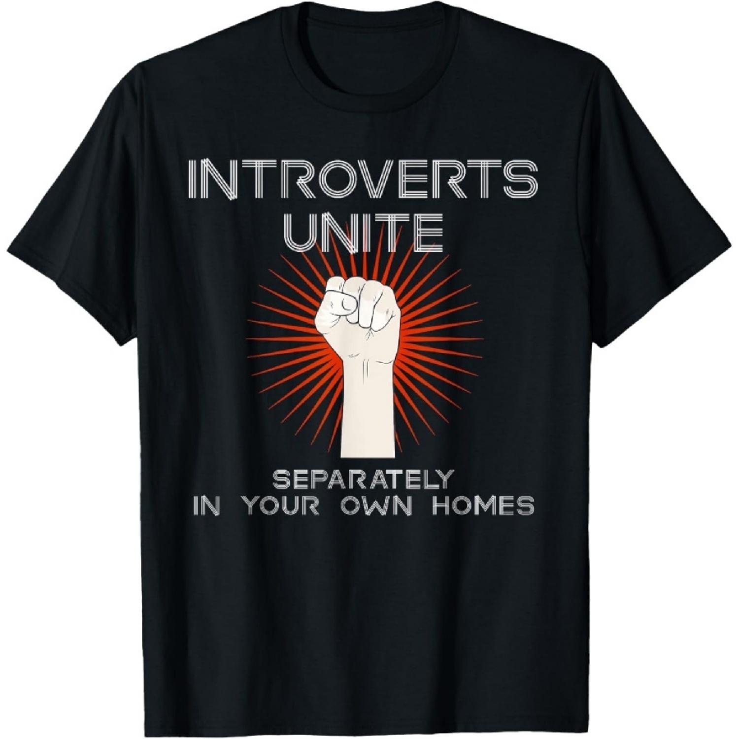 Интроверты, объединяйтесь Футболка Отдельно в Своих Собственных Домах Футболка Футболка S