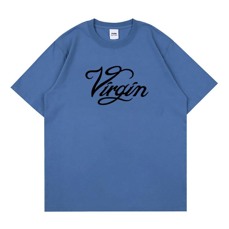 Mens TShirt Virgin Cotton Oversized Gothic Summer Short Sleeve Tops Tees Korean Fashion Y2k Streetwear Vintage Unisex Clothing